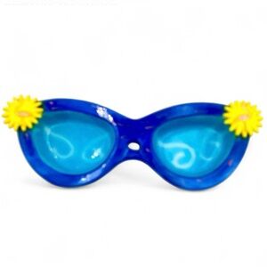 Dennis East HAND PAINTED Ceramic Sunglasses Divided Serving Dish 14” Flamingos